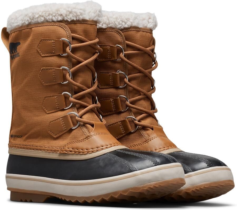 Sorel 1964 PA ?? NYLON WP Men's Snowboots Camel Brown Black - Foto 2