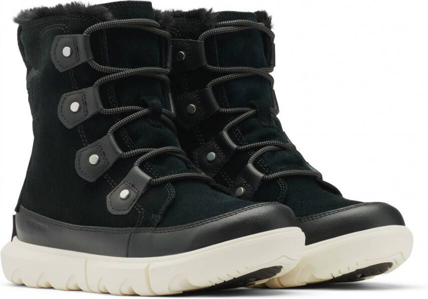 Sorel Women's Explorer II Joan Faux Fur Winterschoenen zwart