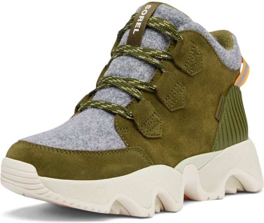 Sorel Women's Kinetic Impact Caribou Plus WP Hoge schoenen olijfgroen
