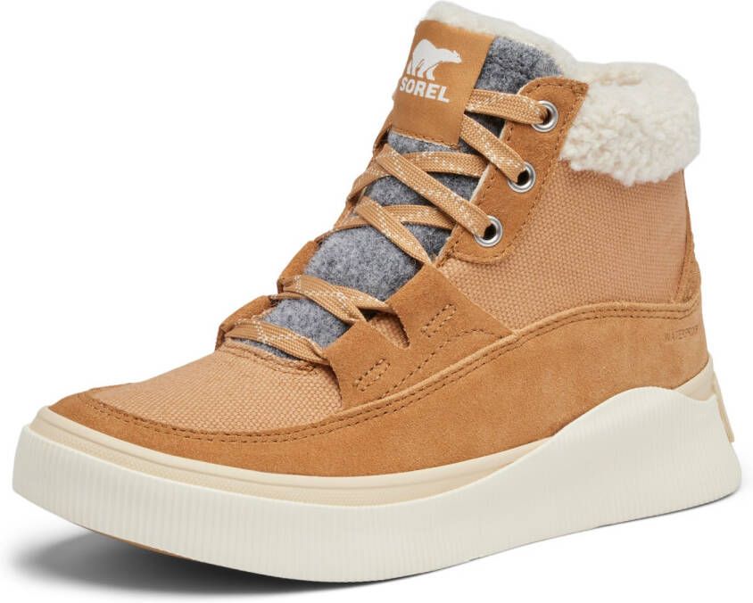 Sorel Women's Out n About IV Mid Sneaker WP Hoge schoenen beige