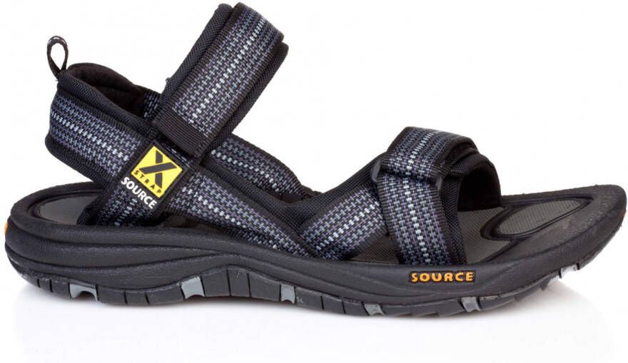 Source Classic Sandaal heren Wandelsandalen Mannen zwart grijs wit