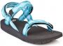 Source Classic Sandaal dames Wandelsandalen Vrouwen blauw zwart wit - Thumbnail 2