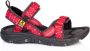 Source Classic Sandaal dames Wandelsandalen Vrouwen rood zwart wit - Thumbnail 2
