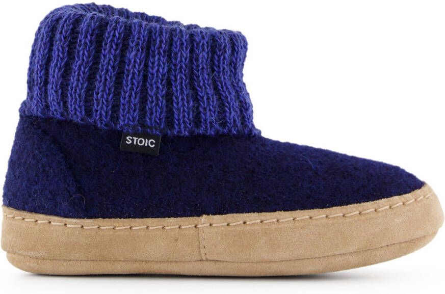 Stoic Kid's HyddaSt. II Wool Knit Boot Pantoffels blauw