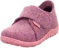 Merkloze Kinderpantoffels Oktopus Blauw Wol & Flexibele Zool - Roze