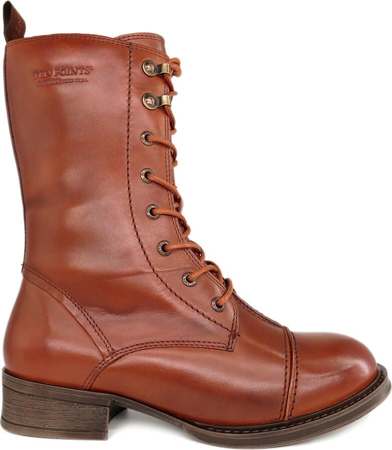 Ten Points Pandora Lace & Zip 3 4 Boots Winterschoenen bruin