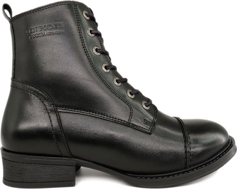 Ten Points Pandora Lace & Zip Boots Hoge schoenen zwart grijs