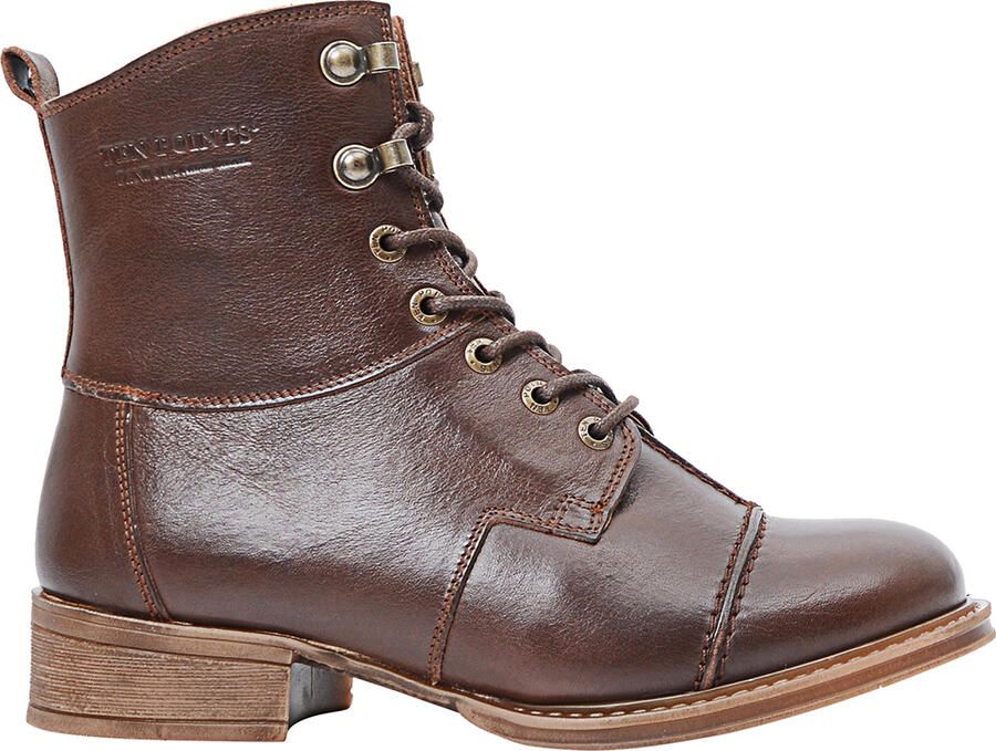 Ten Points Women's Pandora Warm Lace Boots Winterschoenen bruin
