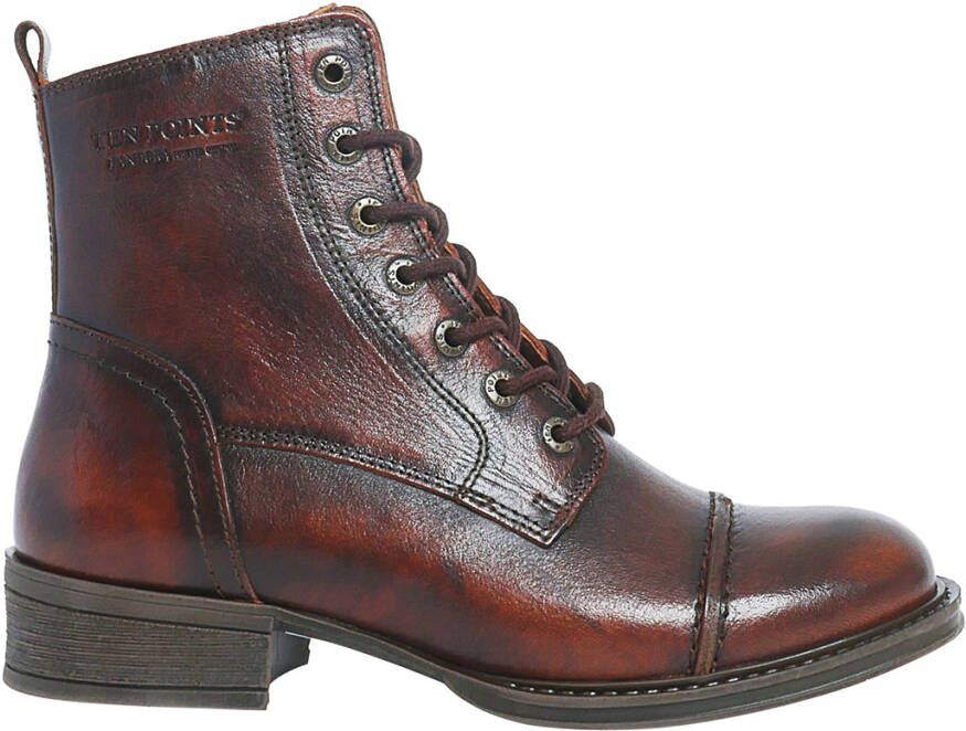 Ten Points Women's Pandora Boots Tanned Leather Hoge schoenen bruin grijs