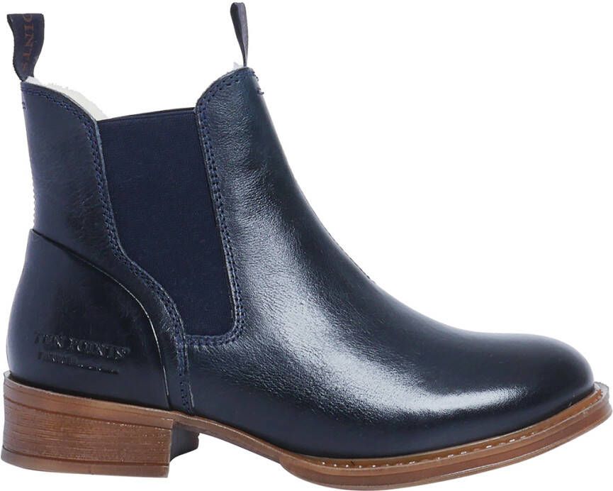 Ten Points Women's Pandora Chelsea Boots Wool Lining Winterschoenen maat 38-38 1=1 blauw