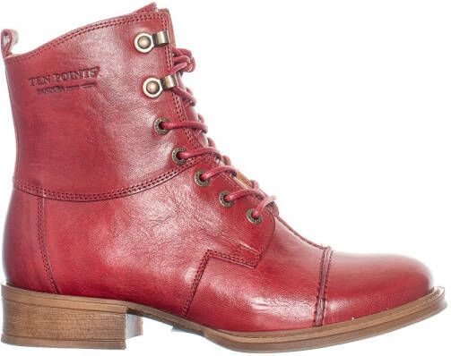 Ten Points Women's Pandora Lace Boots Hoge schoenen rood