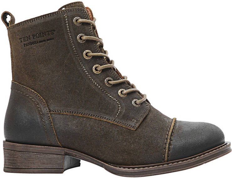 Ten Points Women's Pandora Suede Boots Winterschoenen bruin