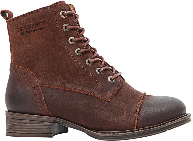Ten Points Women's Pandora Suede Boots Winterschoenen bruin