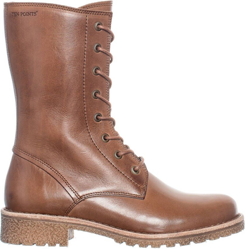 Ten Points Women's Viola Warm Laced Boots Winterschoenen bruin