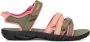 Teva Tirra sandalen olijfroen zalm Groen Meisjes Textiel Meerkleurig 38 39 - Thumbnail 8