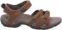 Teva Tirra Leather Sandaal Dames Middenbruin - Thumbnail 3