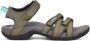 Teva TIRRA W Platte sandalenDames Sandalen Groen - Thumbnail 2