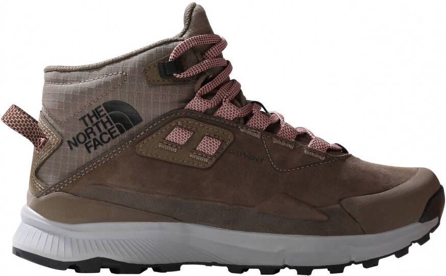 The North Face Women's Cragstone Leather Mid WP Wandelschoenen bruin