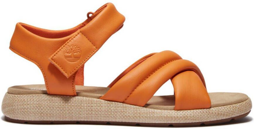 Timberland Women's Belmar Waves Backstrap Sandal Sandalen oranje beige