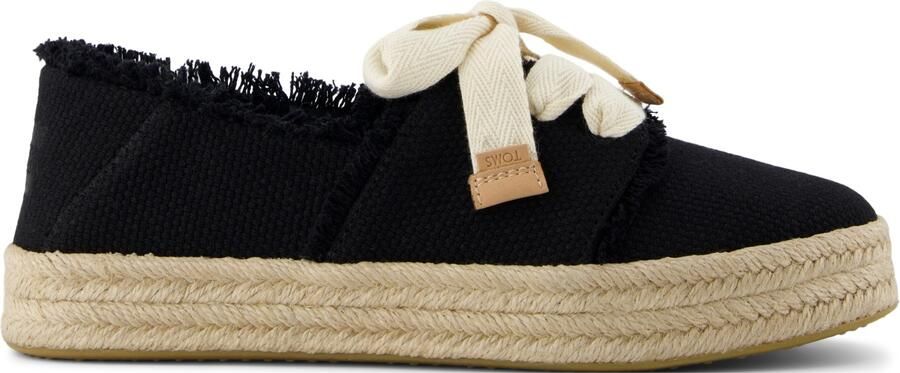 TOMS Women's Carolina Lace Up Sneakers zwart beige - Foto 3