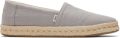 TOMS Women's Alpargata Rope 2.0 Sneakers grijs beige - Lichtgrijs