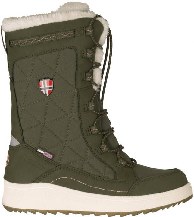 Trollkids Girl's Arendal Winter Boots Pro Winterschoenen olijfgroen