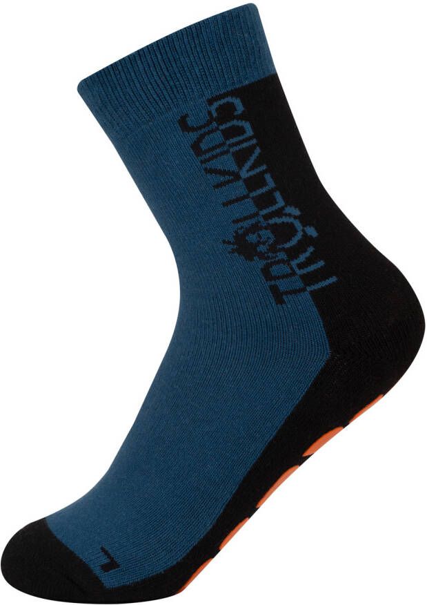 Trollkids Kid's Anti Slip Socks Pantoffels maat 23-26 blauw