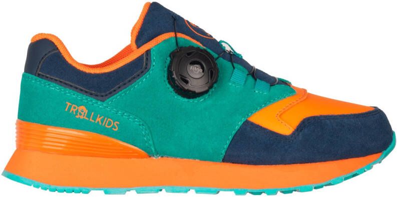 Trollkids Kid's Kristiansand Sneaker Vrijetijdsschoenen groen sahara sunset