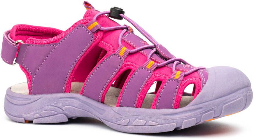 Trollkids Kid's Kvalvika Sandal Sandalen purper roze