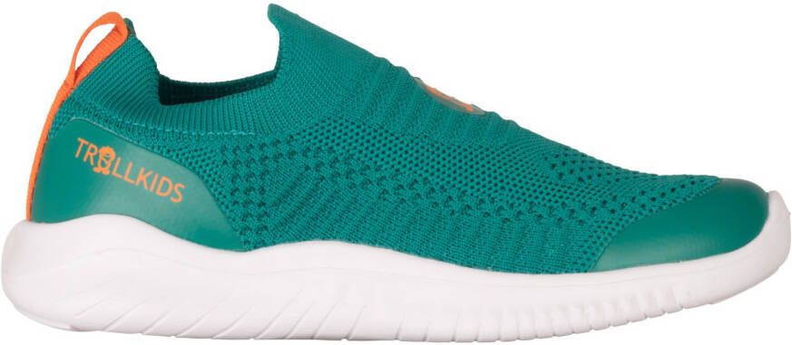 Trollkids Kid's Oslo Sneaker XT Vrijetijdsschoenen groen sahara sunset