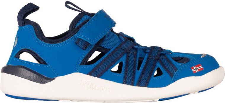 Trollkids Kid's Saltfjord Barefoot Sandal Sandalen blauw