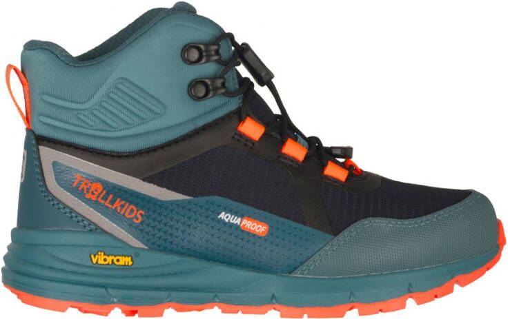 Trollkids Kid's Skarvan Hiker Mid XT Wandelschoenen turkoois - Foto 2