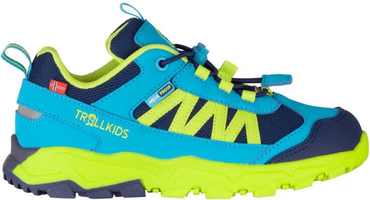 Trollkids Kid's Tronfjell Hiker Low Multisportschoenen blauw groen