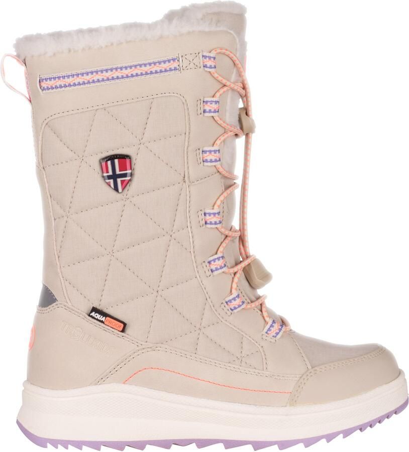 Trollkids Girl's Arendal Winter Boots Pro Winterschoenen beige roze