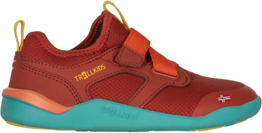 Trollkids Kid's Bergen Hiker Barefootschoenen rood mustard