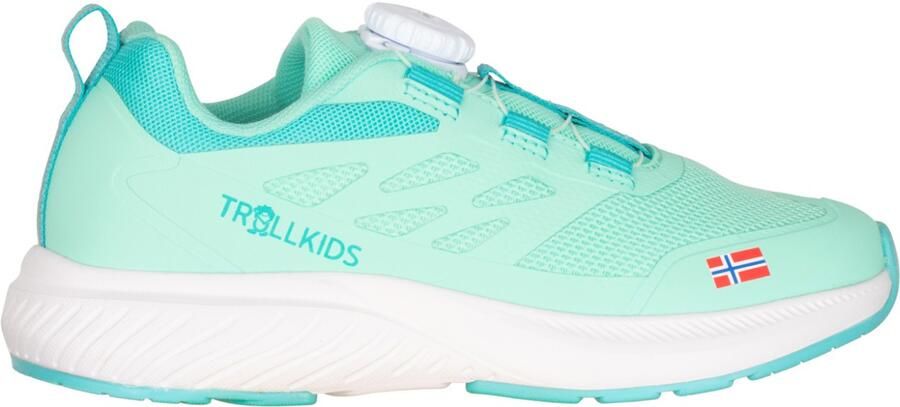 Trollkids Kid's Bryggen Sneaker Sneakers turkoois wit