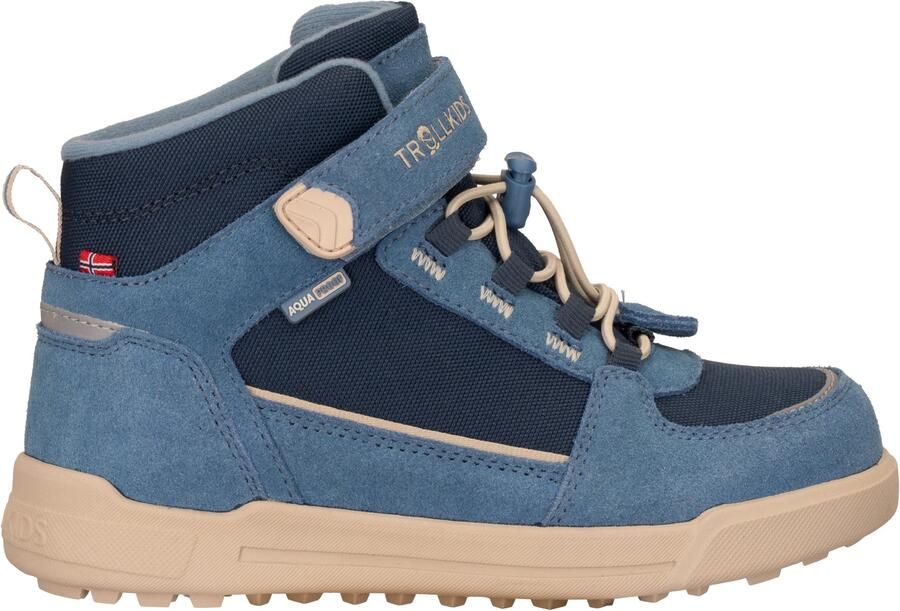 Trollkids Kid's Gryllefjord Mid Cut Vrijetijdsschoenen blauw