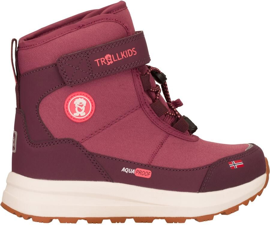 Trollkids Kid's Helgeland Anti Slip Winter Boots Winterschoenen rood
