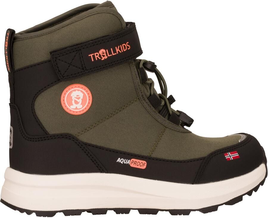 Trollkids Kid's Helgeland Anti Slip Winter Boots Winterschoenen zwart bruin