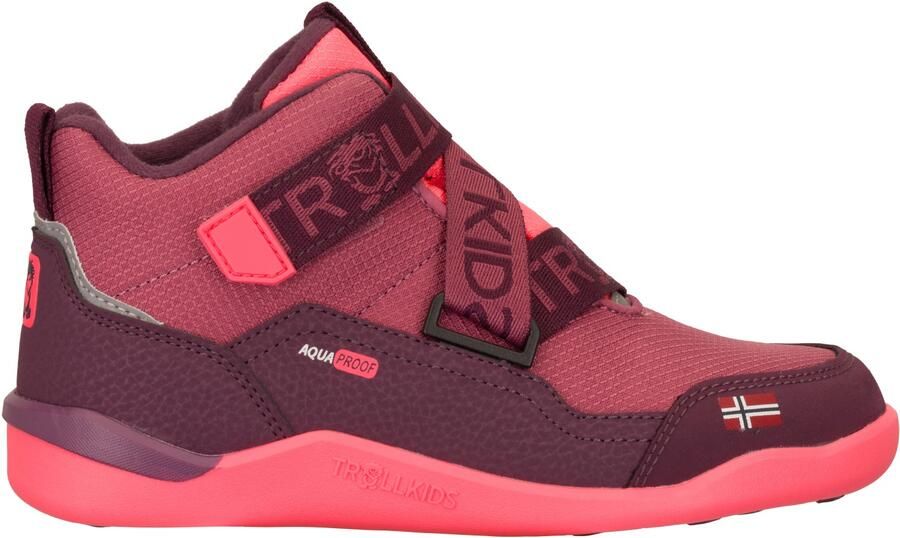 Trollkids Kid's Nordfjord Barefoot Winter Hiker Winterschoenen rood