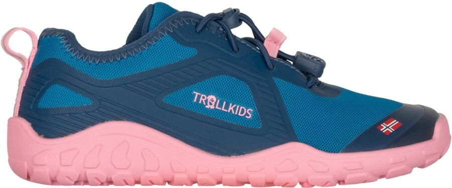 Trollkids Kid's Skanden Barefoot Hiker Barefootschoenen blauw pink