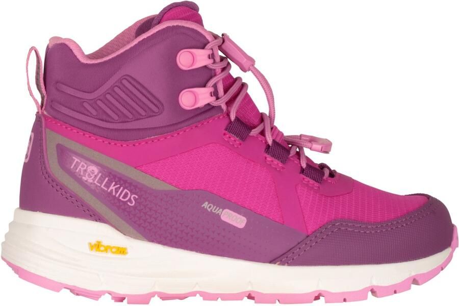 Trollkids Kid's Skarvan Hiker Mid XT Wandelschoenen roze purper