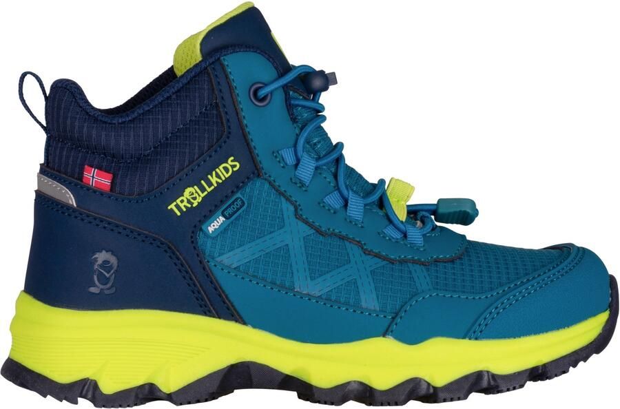 Trollkids Kid's Trolltunga Hiker Mid XT Wandelschoenen blauw