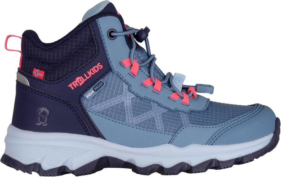 Trollkids Kid's Trolltunga Hiker Mid XT Wandelschoenen blauw