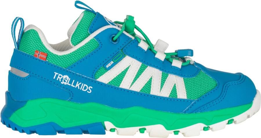 Trollkids Kid's Tronfjell Hiker Low Multisportschoenen blauw turkoois
