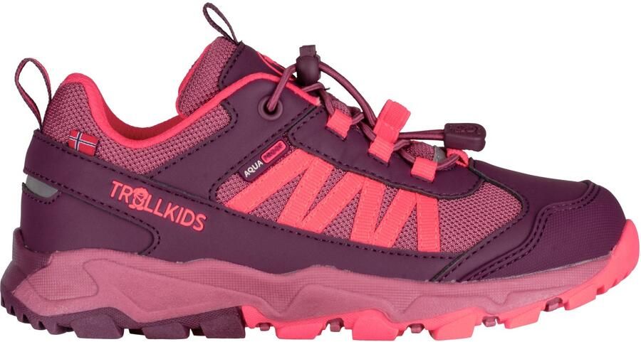 Trollkids Kid's Tronfjell Hiker Low Multisportschoenen purper roze