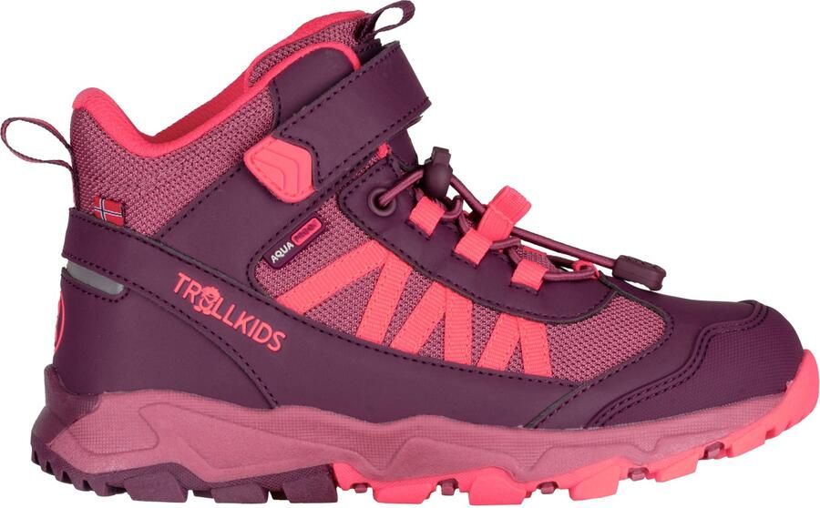 Trollkids Kid's Tronfjell Hiker Mid Wandelschoenen purper roze