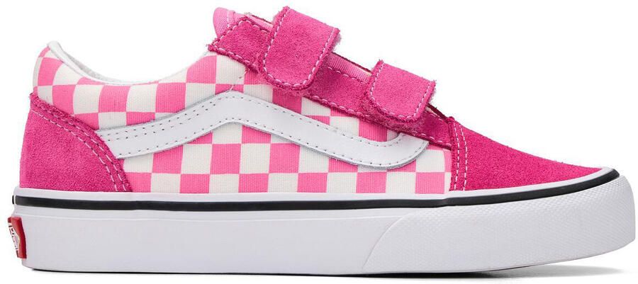 Vans Old Skool V Color Theory Checkerboard Sneakers Meisjes Roze - Foto 5