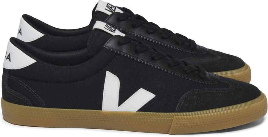 Veja Canvas Volley Zwart Wit Natuurlijk Black Heren - Foto 7