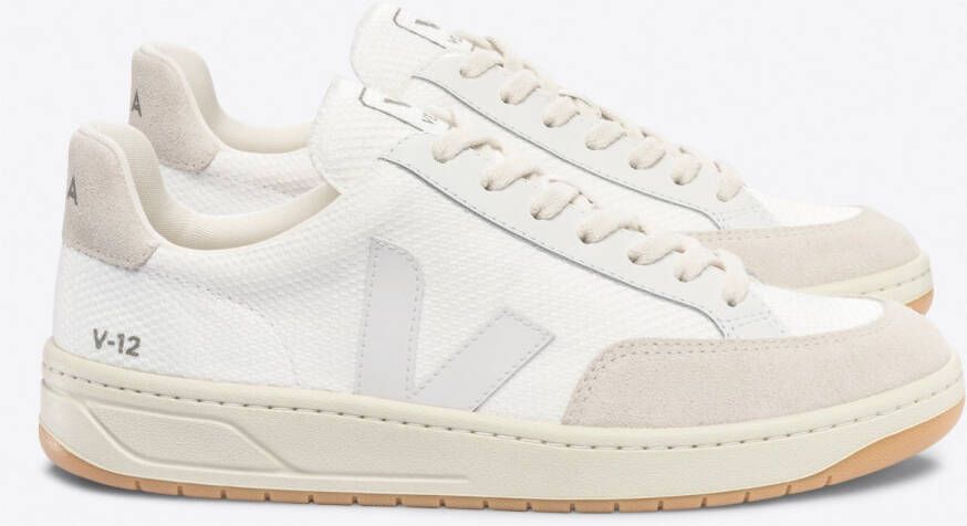 Veja V-12 White Stijlvolle en Comfortabele Sneakers Beige Dames - Foto 8